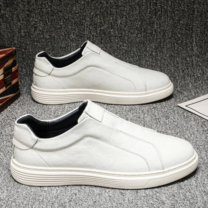 Classic leather trainers
