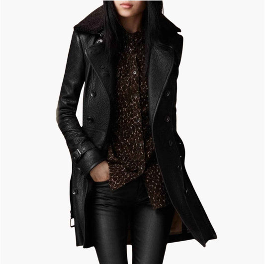 Sybil - Leather Trench Coat
