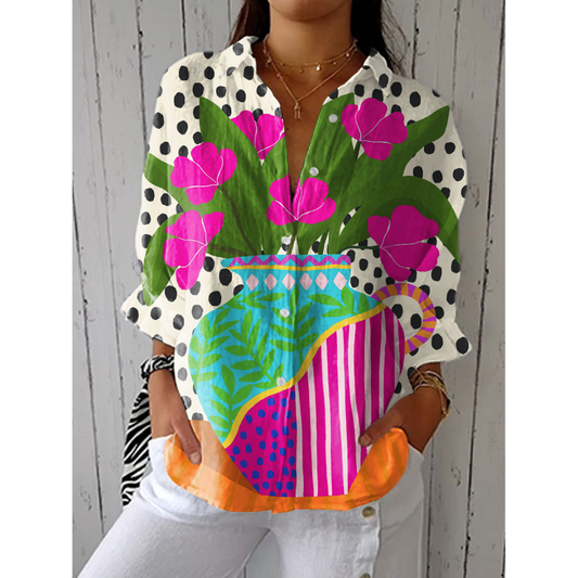 Iris - Blooming Vase Blouse