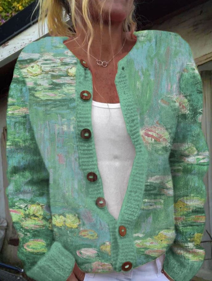 Anwen - Green cardigan
